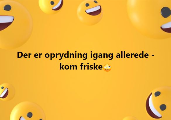 Sommerfest – Oprydning